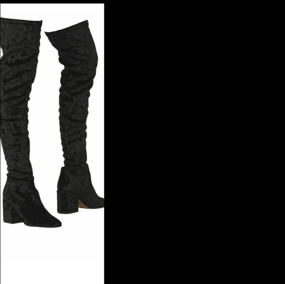 Bianca Di velvet over the knees boots, sz 38